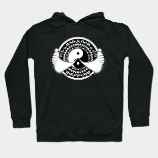 Yin and Yang Manta Rays Hoodie